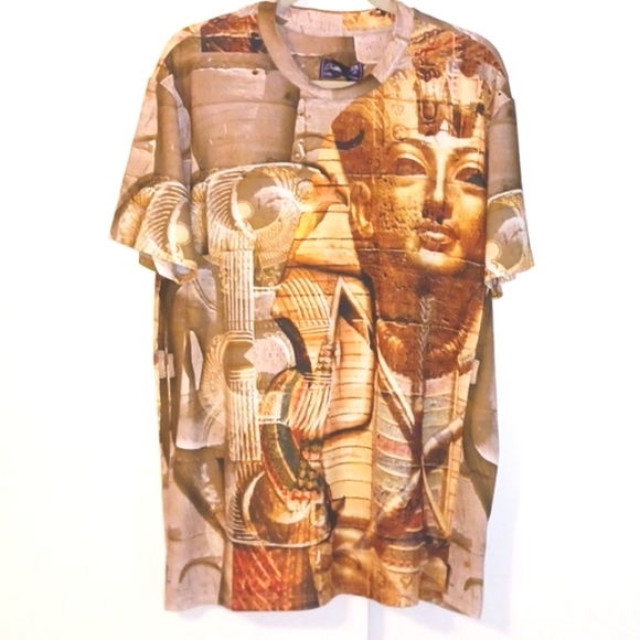 Double Needle "Egyptian Theme" S/S T-Shirt in Size XL  (NWT) - Picture 1 of 9